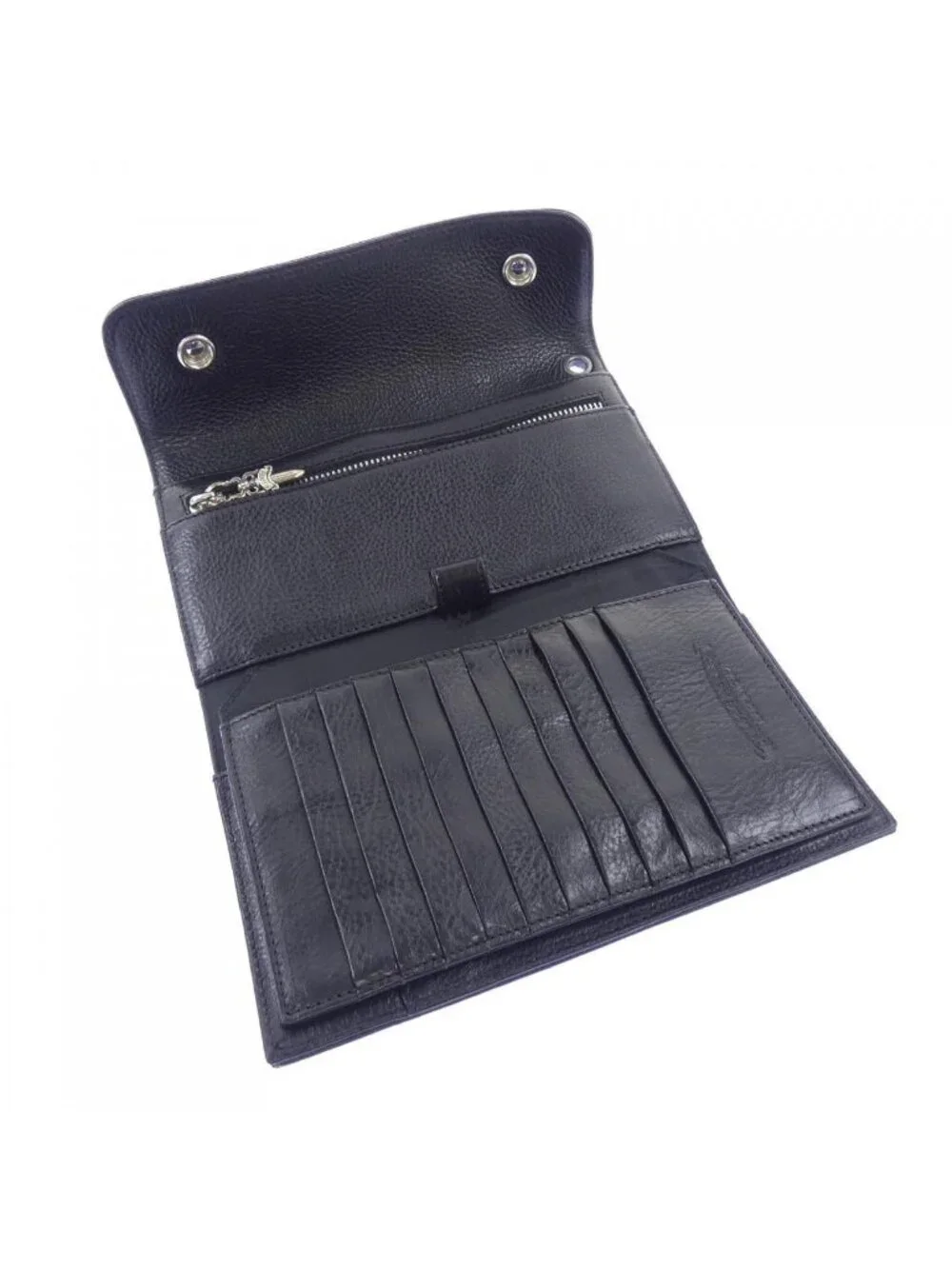Chrome Hearts Wave Cross Btn Button 304 Wallet